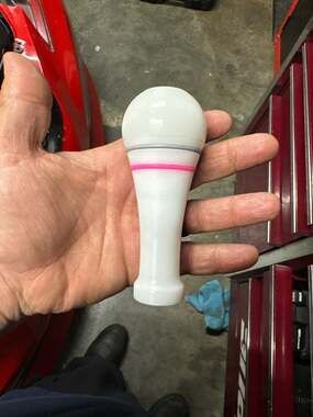 SERIALNINE White SKS Shift Knob - Supreme Shifting Enjoyment